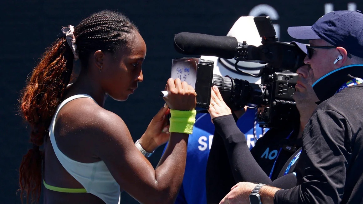 Coco Gauff writes message of support for Los Angeles after winning in Australian Open first round